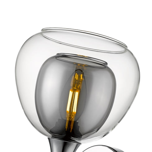 Wall Light Luminaire In Smoked Grey LL00006